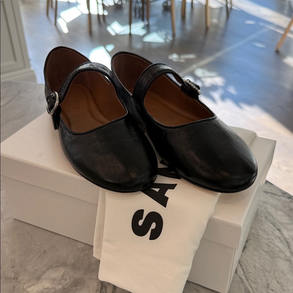 Sandro Elegant Black Mary Jane Shoes